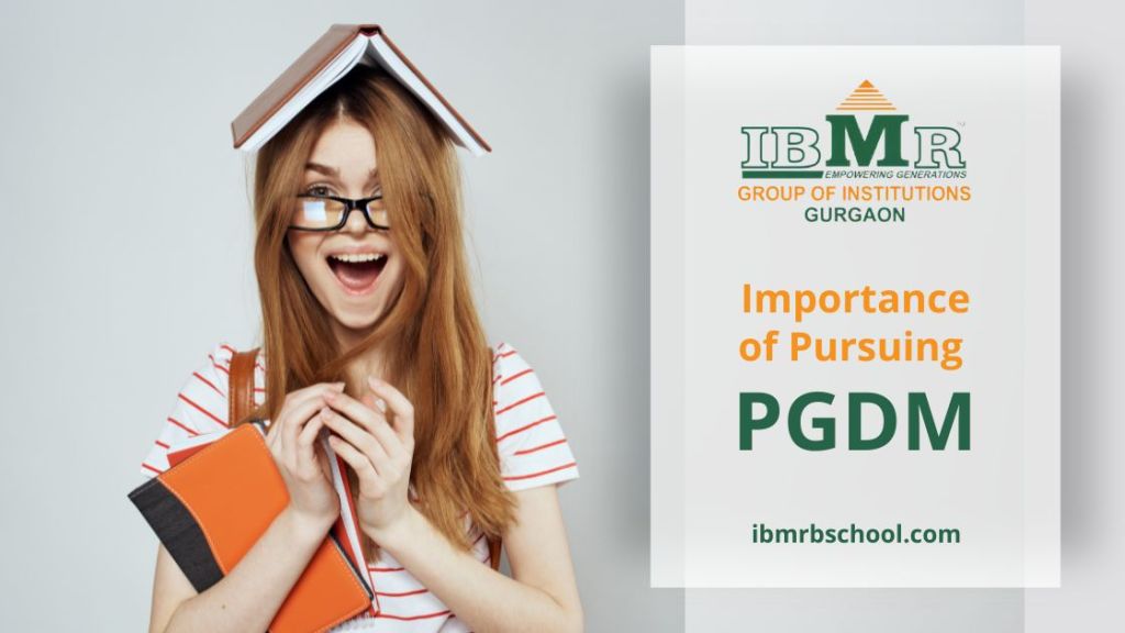Girl Showing Importance of Pursuing a PGDM Program